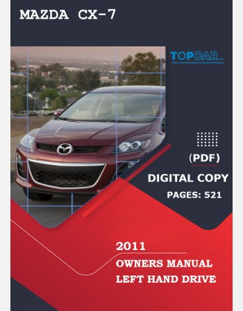 mazda cx-7 2011 owners manual